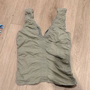 Express Olive Green Tank Top